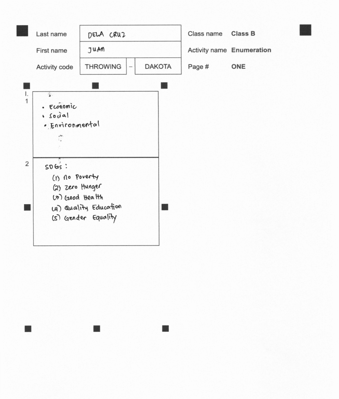 Enumeration
